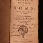1663 1st ed Court of Rome Papacy of Pope Alexander VII Vatican Elzevier Corraro