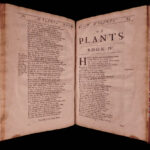 1689 FOLIO 1ed Abraham Cowley Six Books of Plants Herbs Coca Flowers English