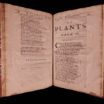 1689 FOLIO 1ed Abraham Cowley Six Books of Plants Herbs Coca Flowers English