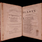 1689 FOLIO 1ed Abraham Cowley Six Books of Plants Herbs Coca Flowers English