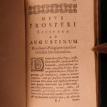 1673 Saint Augustine of Hippo Letters Grace & Free Will Predestination Latin