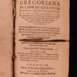 1597 1st ed Confessio Pope Gregory I Catholic Church Sacraments Miracles Petreus
