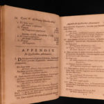 1706 Adrian Vlacq Sinuum & Logarithms Dutch Mathematics Trigonometry Tables RARE