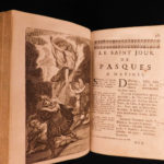 1717 1ed Louis XV Armorial PROVENANCE Holy Week Breviary Catholic Church Missal