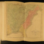 1848 Mississippi Exploration Indian Wars Color MAP Western Americana Monette