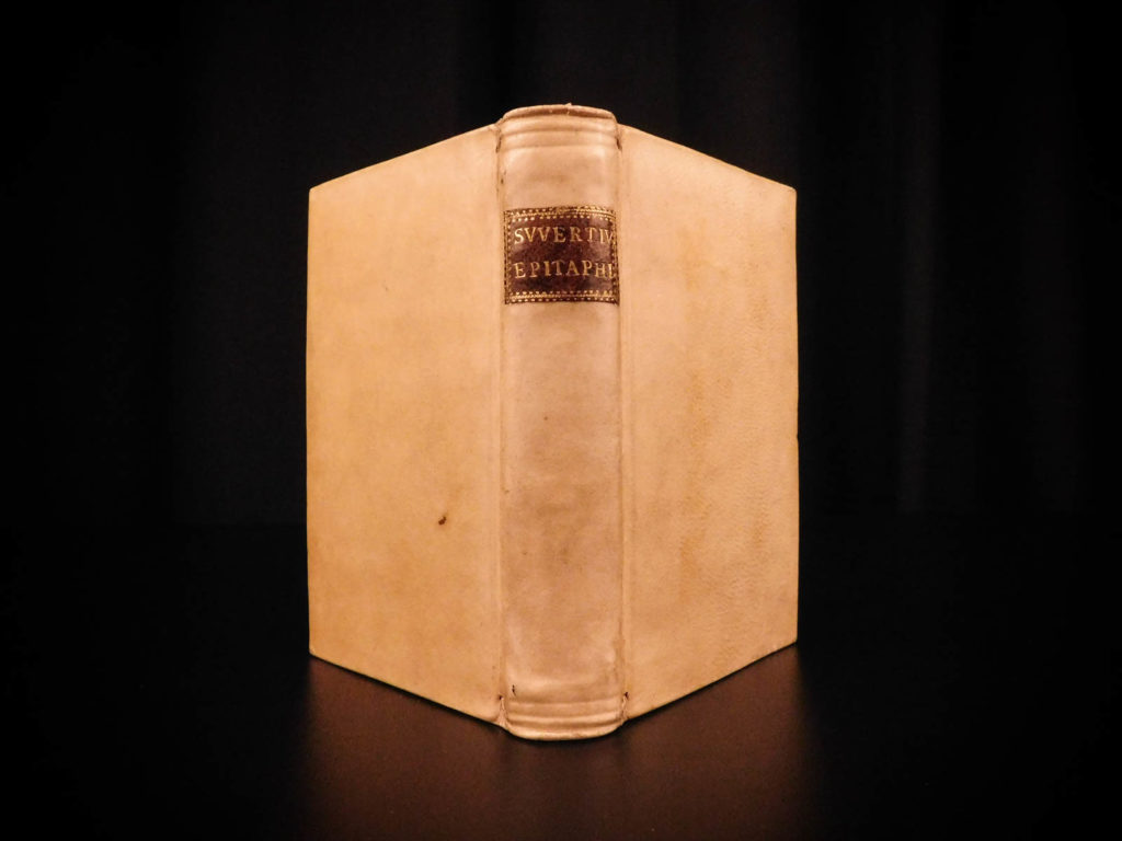 1623 1ed 6 language epitaphs of sweerts dutch latin french italian spanish rare | <em>françois sweerts was a 16<sup>th</sup>-centurty dutch historian who is primarily remembered for his collection of epitaphs. These epitaphs, both humorous and series in nature, were written in latin and a variety of other european languages including french, italian, spanish, portuguese, and dutch in black letter. </em>