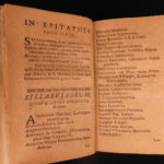 1623 1ed 6 LANGUAGE Epitaphs of Sweerts DUTCH Latin French Italian Spanish RARE