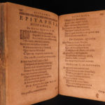 1623 1ed 6 LANGUAGE Epitaphs of Sweerts DUTCH Latin French Italian Spanish RARE