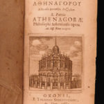 1682 Athenagoras Athens Early Church PAGANISM Cannibalism Marcus Aurelius Greek