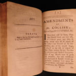 1698 English Theater Defense Against Jeremy Collier Plays Dennis & Congreve 2in1