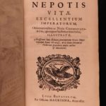 1675 Cornelius Nepos Lives ROME Roman Lawyers Philosophy Rhetoric Hackiana