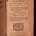 1597 Poetry of Oppian Greco-Roman FISHING & Hunting Commodus Greek Plantin RARE