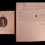 1745 Admiral Keppel SIGNED Handwritten Letter Royal Navy British Ship Saphire