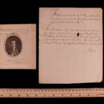 1745 Admiral Keppel SIGNED Handwritten Letter Royal Navy British Ship Saphire