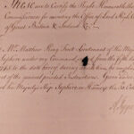 1745 Admiral Keppel SIGNED Handwritten Letter Royal Navy British Ship Saphire