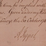 1745 Admiral Keppel SIGNED Handwritten Letter Royal Navy British Ship Saphire