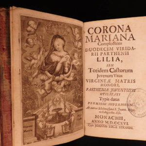 1716 1ed Corona Mariana Lives of Catholic Saints Hagiography Aquinas Nicetas