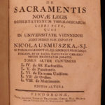 1759 Vienna Austria Muszka Ecclesiastical Law Sacraments Character of God 4v