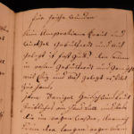 1794 Handwritten German Mansucript on Artzney-Buchlein Medicine Dentistry Diet