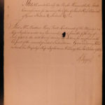 1745 Admiral Keppel SIGNED Handwritten Letter Royal Navy British Ship Saphire