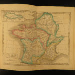 1838 ATLAS Hand-colored MAPS Ancient Geography Greece Holy Land France Britain