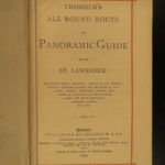1874 Chisholm’s Route NEW YORK & Canada St. Lawrence Niagara Illustrated MAPS