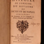 1701 1st ed History of NAPLES & SICILY Norman Conquests Italy Buffier France