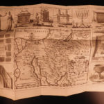 1725 Jewish History Calmet JEWS + Bible Commentary Holy Land MAPS Jerusalem