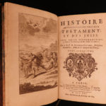 1725 Jewish History Calmet JEWS + Bible Commentary Holy Land MAPS Jerusalem