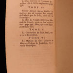 1725 Jewish History Calmet JEWS + Bible Commentary Holy Land MAPS Jerusalem