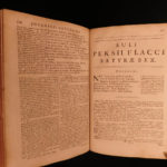 1699 Juvenal Persius SATIRES Stoic Philosophy ROME Desprez + London Commentary