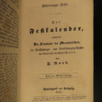 1847 1ed Das Kloster Scheible Occult Fairy Tales Superstitions PAGAN Calendar