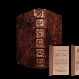 Les Fonctions du capitaine de cavalerie : et les principales de ses officiers sulbalternes. Où les capitaine, les lieutenans, les cornettes, les mareschaux des logis, les brigadiers & les cavaliers mesme trouveront la maniere de s’acquitter de leurs devoirs dans chaque occasion, chacun suivant la fonction & le degré de sa charge, et par consequent de bien & fidellement servir le Roy. Avec un Abregé des ordonnances & reglemens du Roy, pour la cavalerie, depuis l’année en 1661. jusques en 1669. Et l’exercice de la cavalerie. B de Birac.