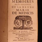 1666 1st ed Queen Marie de Medici Memoirs France Henry IV Louis XIII RARE