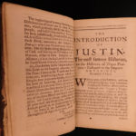 1682 History of Justin Pompeius Trogus Macedonia ROME Augustus Caesar English