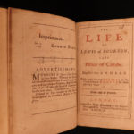 1693 1ed Life Louis of Bourbon Prince of Conde Huguenot v Catholic France Coste