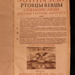 1679 1ed Bibliotheca Germanica Michael Hertz First German Bibliography Germany