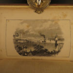 1844 Picturesque Tourist New York Canada New England Steamboat Illustrated MAPS