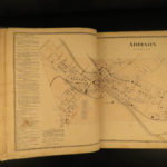 1873 ATLAS Steuben County New York ENORMOUS Color City MAPS Corning Prattsburgh