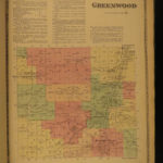 1873 ATLAS Steuben County New York ENORMOUS Color City MAPS Corning Prattsburgh