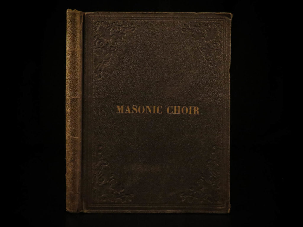 1864 masonic choir sheet music hymns quartet freemasonry civil war military | <em> </em> <em>john dadmun (1819 – 1890) was a pastor at the methodist episcopal church, in south hadley falls, holyoke, massachusetts. He also served as prison chaplain at deer isle, off the coast of maine. He wrote multiple works including:</em> <ul> <li>the eolian harp</li> <li>the melodeon</li> <li>army and navy melodies: a collection of hymns and tunes, religious and patriotic</li> <li>the masonic choir</li> <li>the timbrel (editor)</li> </ul> <em> </em> <em>‘the masonic choir’ is a collection of sheet music of hymns and songs for 4-part male voices by bro. O. B. Brown. , intended for the use of the masonic fraternity printed during the civil war era. The songs are arranged in 4 sections blue lodge, chapter songs, encampment songs, and council of royal and select masters. </em>
