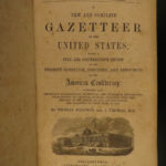 1854 1ed California Gold Rush HUGE MAP Baldwin Complete Gazetteer Americana