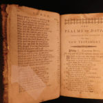 1794 Early American POCKET Bible Psalms & Hymns Isaac Watts Joel Barlow RARE