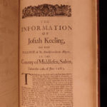 1685 Assassination King Charles II 1ed England Rye House Plot 2in1 Thomas Sprat