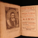 1673 Sanderson Episcopacy LAW Catholic vs Protestant England Wenceslaus Hollar