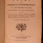 1769 Physics Experiments Dutch Musschenbroek Isaac NEWTON Magnetism Science 3v