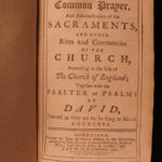 1791 Book of Common Prayer Church of England Bible Psalms Cambridge BEAUTIFUL