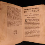 1690 Art of Rhetoric by Jesuit Suarez Cicero Aristotle Quintilian Virgil Douai