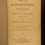 1856 1st ed Elisha Kane Arctic Explorations Voyages Franklin Expedition Map 2v