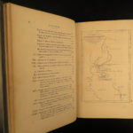 1856 1st ed Elisha Kane Arctic Explorations Voyages Franklin Expedition Map 2v